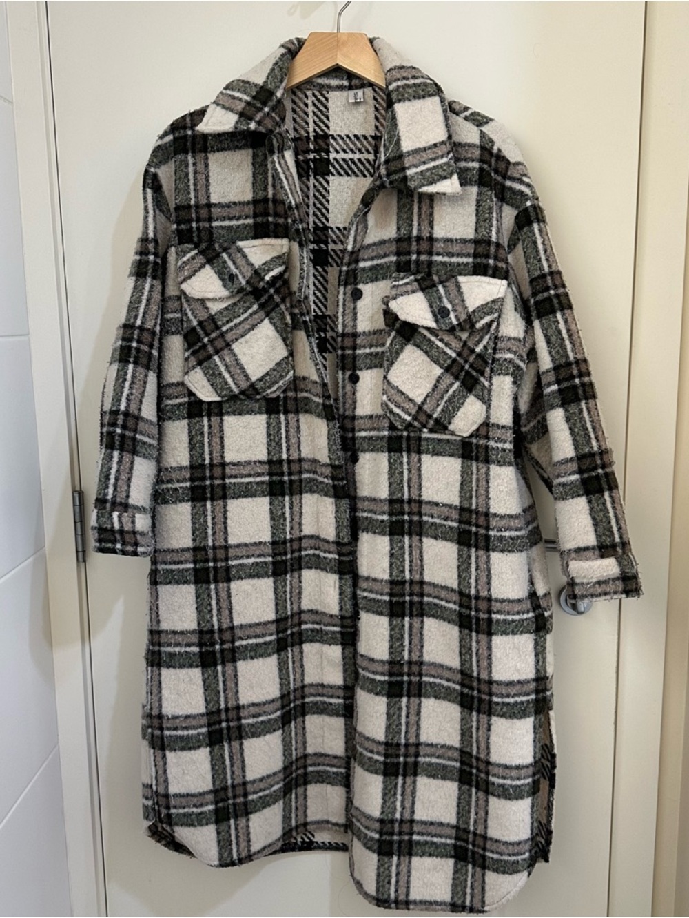 Plaid Long Shacket